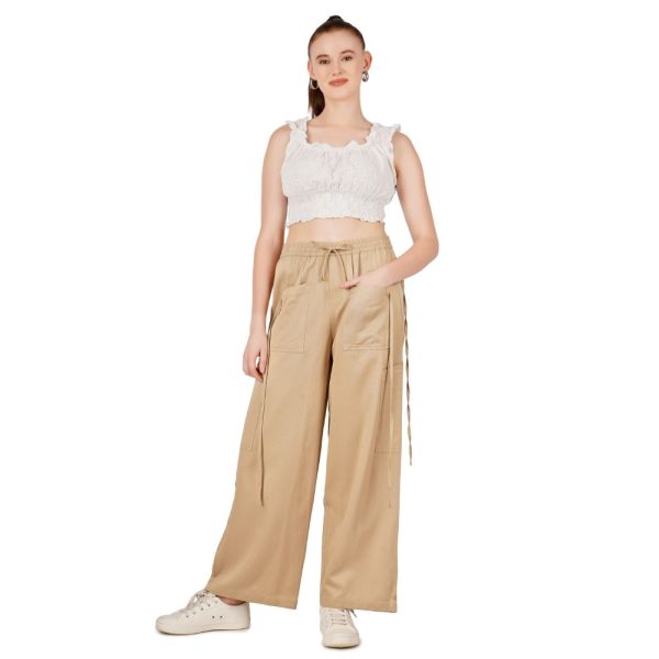 Beige Trousers for Women